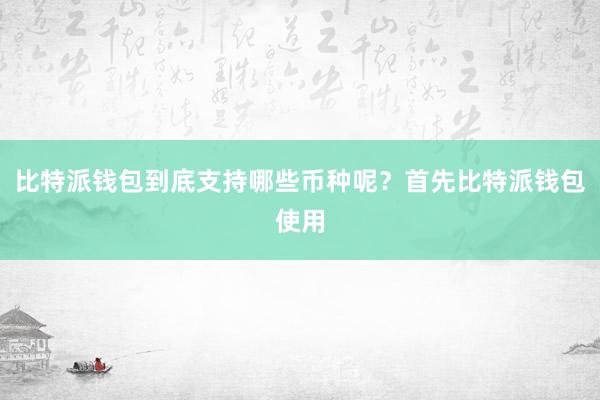 比特派钱包到底支持哪些币种呢？首先比特派钱包使用