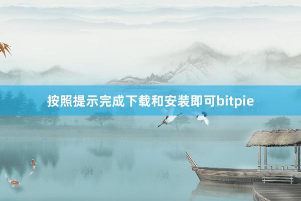 按照提示完成下载和安装即可bitpie