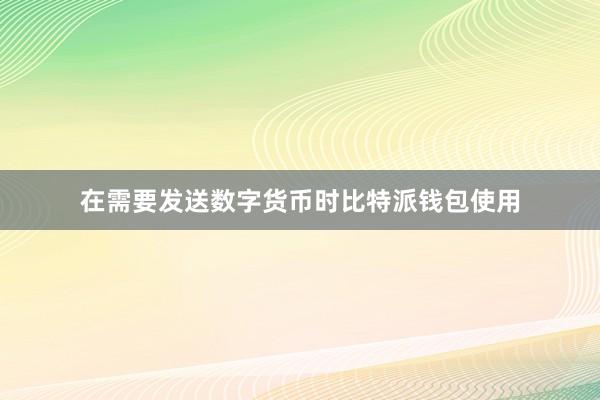 在需要发送数字货币时比特派钱包使用