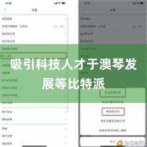 吸引科技人才于澳琴发展等比特派